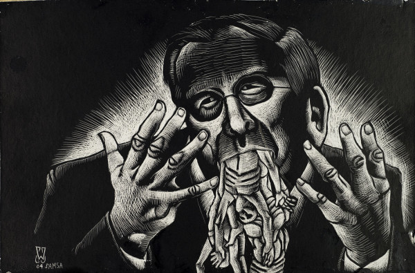 Donald Rumsfeld Speaks Before the Senate and House - Armed Services Committee on Abu Ghraib by William Schaff, Image 1.