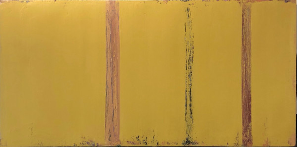 Untitled (Yellow Painting with Bars) by Don Smith, Image 1.
