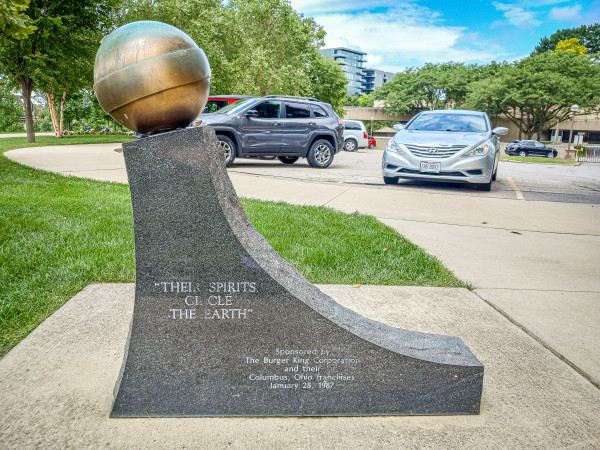 Their Spirits Circle the Earth (The Challenger Memorial) by James T. Mason