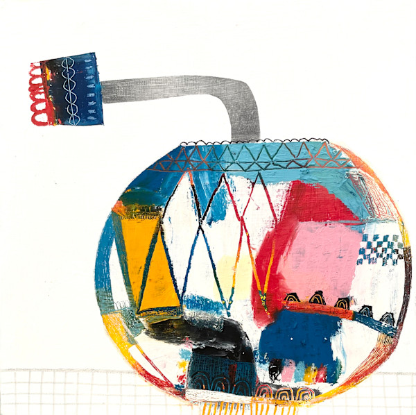 Funky Wonky Vase 3 by Robin Kerr
