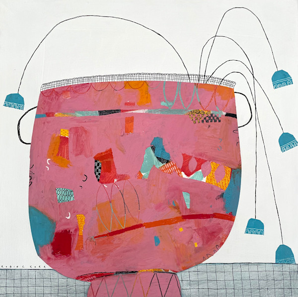 Lacy Pink Socks by Robin Kerr, Image 1.