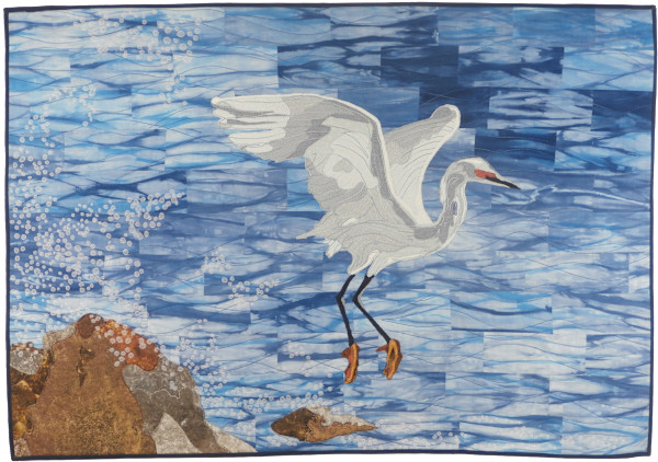 Egret Takes Flight by Kathleen McCabe