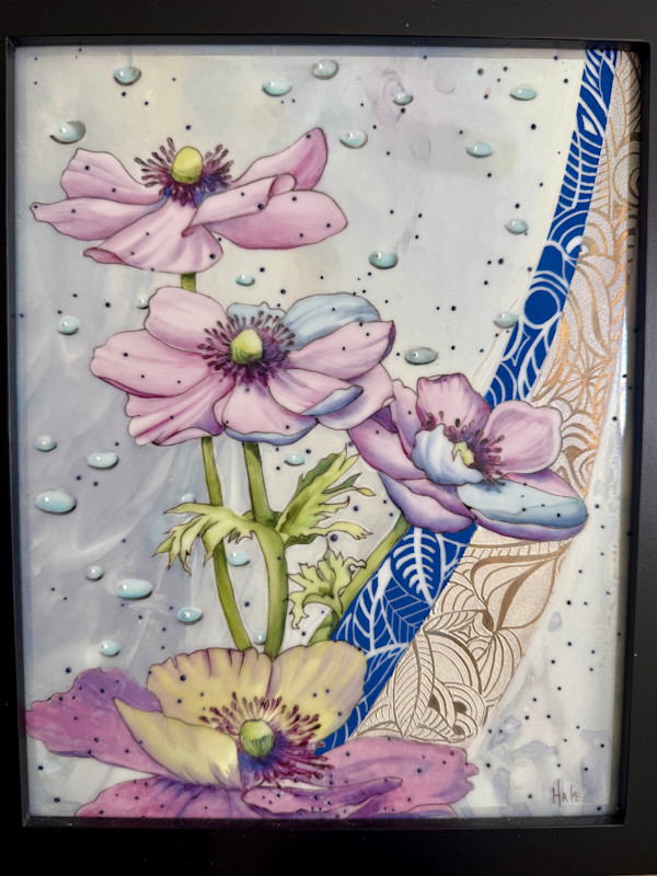 Anemones Tile by Mary Hale