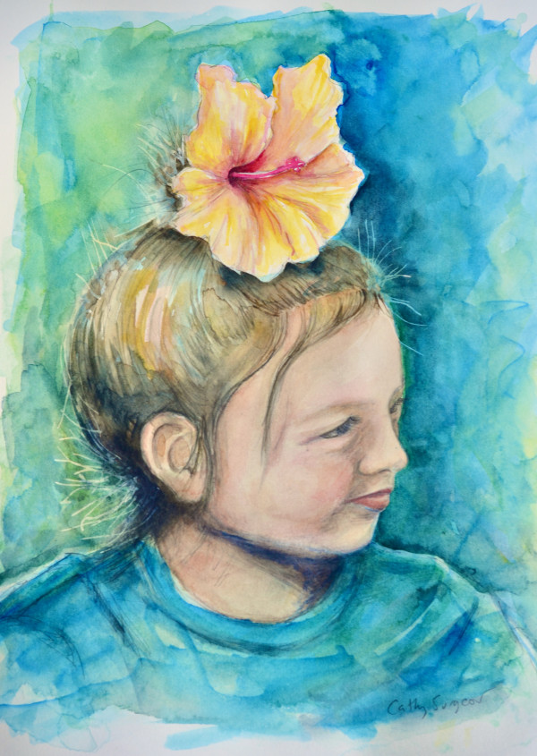 Hibiscus Girl by Cathy Surgeoner Deibler