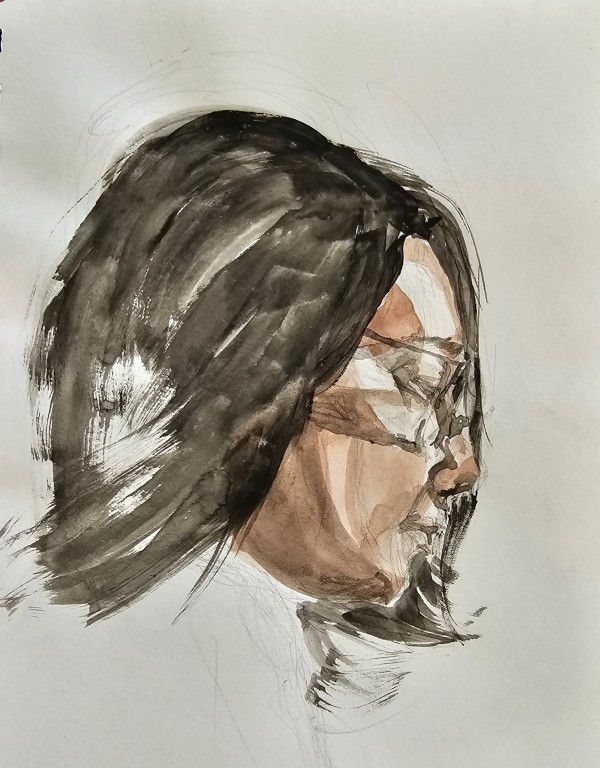 Woman with Glasses by Deidre Hamaguchi