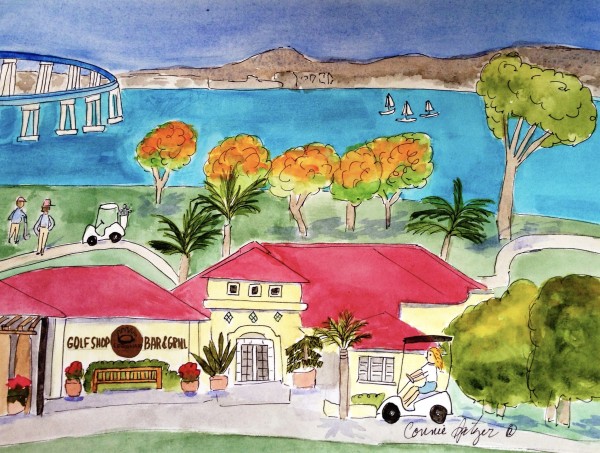 Coronado Golf Course by Connie Spitzer