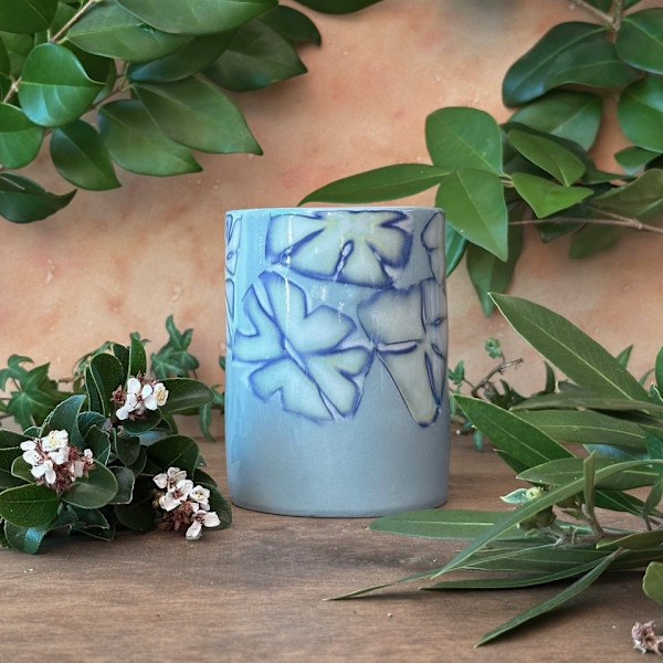 Nerikomi Layered Flower Vase by Deb Kaller, Image 1.