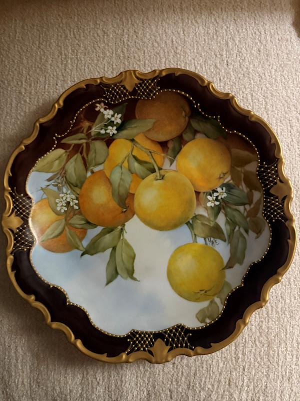 Oranges on a Tray by Mary Hale