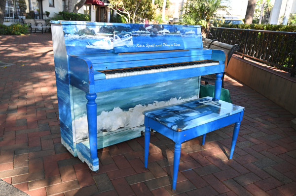 Sit a Spell & Play a Tune - Coronado Public Library Plaza by Karrie Jackson