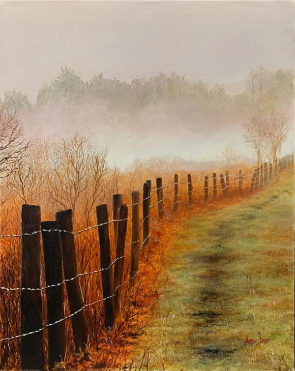 fenceline Mist by Debi Davis