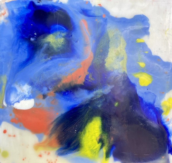 Blue Marbling #6