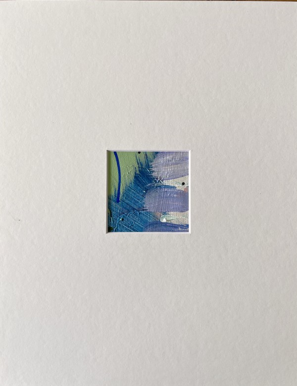 Blue, Green, Purple Matted #2 by Lisa Sweo Eul