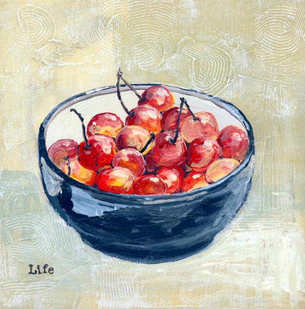 Bowl Full of Cherries by Sarah Goodnough