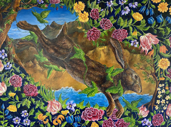 With Vines Entwined in His Hare by Susan F. Schafer