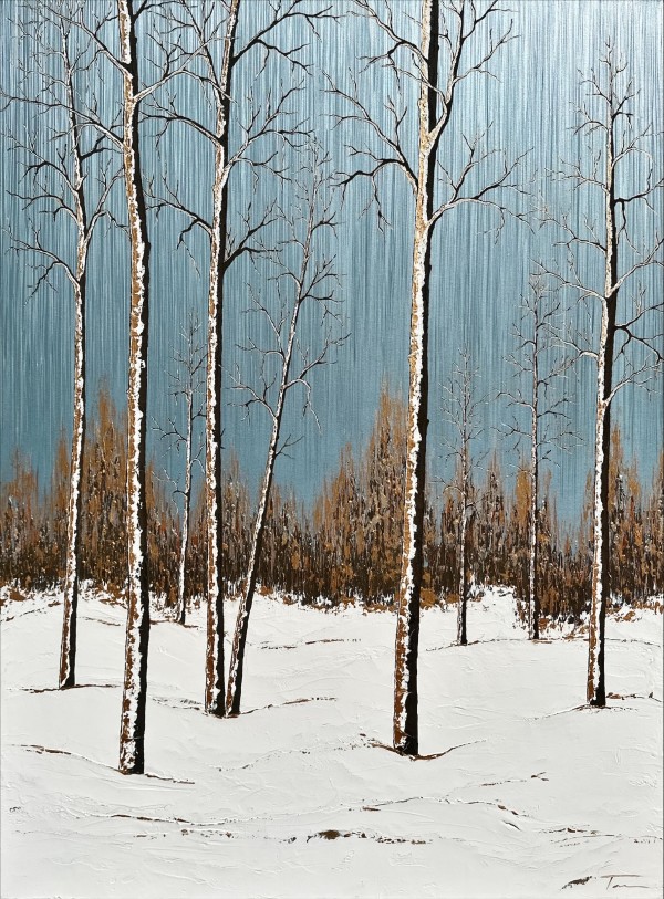 Aspens in the Snow 44 by Tara Novak
