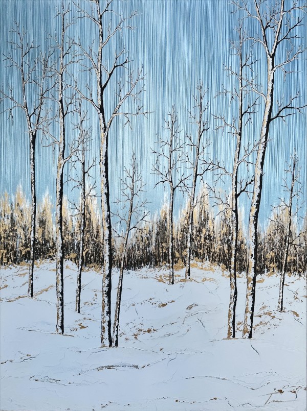 Aspens in the Snow 45 by Tara Novak