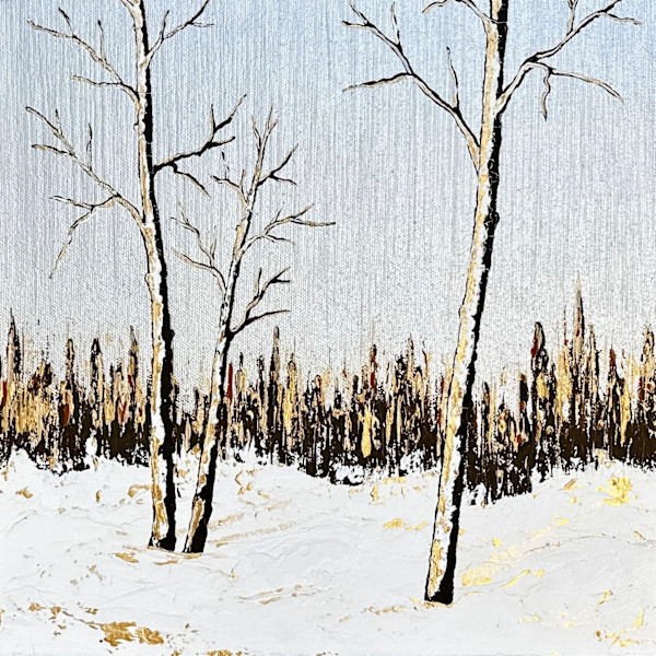 Aspens - Silver Skies 49a by Tara Austin Novak