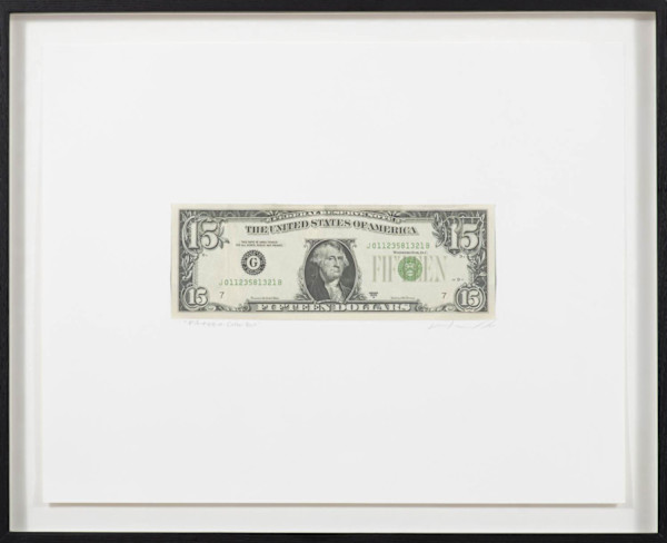 Fifteen Dollar Bill by Curtis William Readel