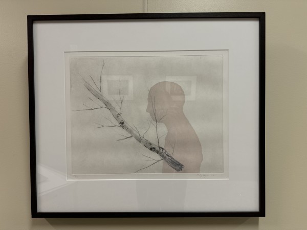 Figure w/Birch (Larks) by Enrique Martinez Celaya