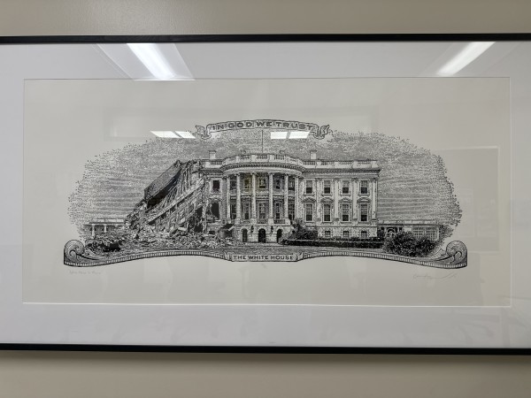 White House in Ruins by Curtis William Readel