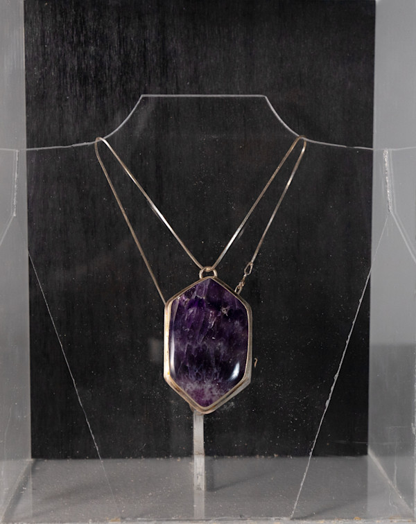 Amethyst Lapis Stone Necklace by Yttzell Galia Serrato