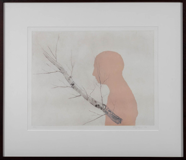 Figure w/Birch (Larks) by Enrique Martinez Celaya