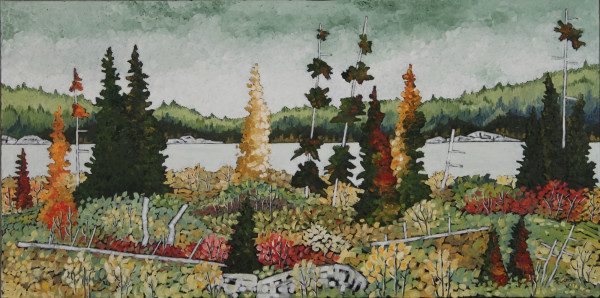 Early Fall on Lake of the Woods by Leon Pewarchuk