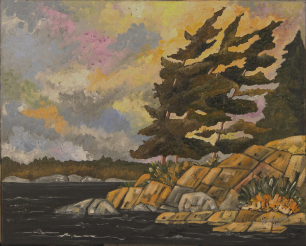 Rocky Shore and Wind, Lake of the Woods