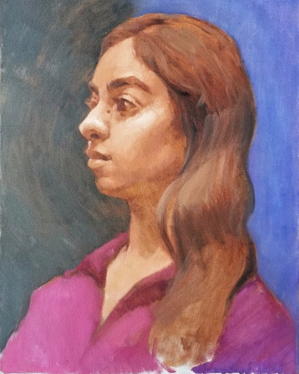 Colorblock Portrait by Gabbie Davis