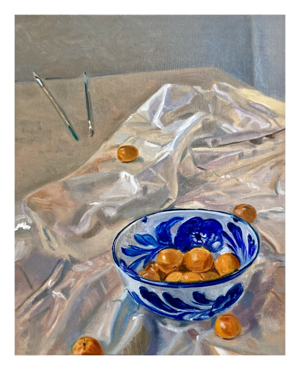 Spanish Bowl and Clementines by John Schmidtberger
