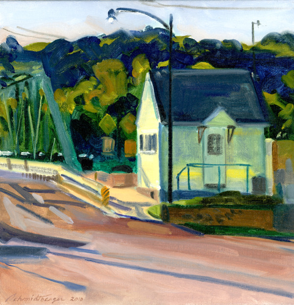 Frenchtown Afternoon (Bridge House) by John Schmidtberger