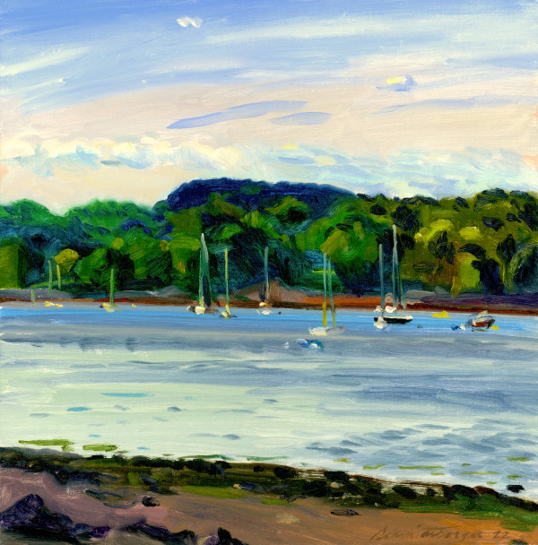 Lots of Sailboats, Belfast, Maine by John Schmidtberger