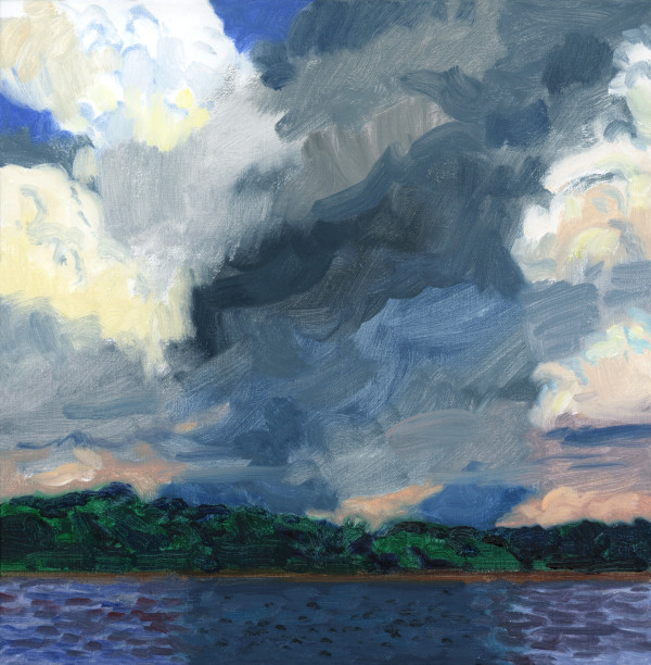 Storm Passing Over Penobscot Bay by John Schmidtberger