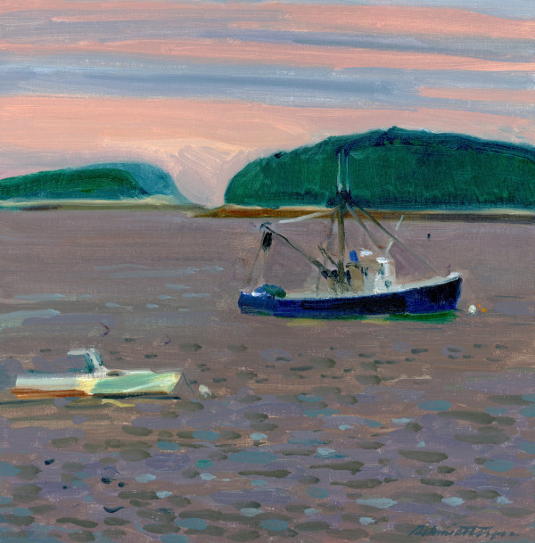 Trawler and Islands by John Schmidtberger
