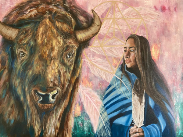 Calm - The Buffalo by Amelie Hubert