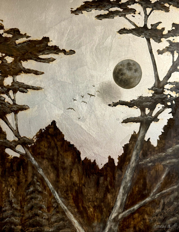 Moon II by Amelie Hubert