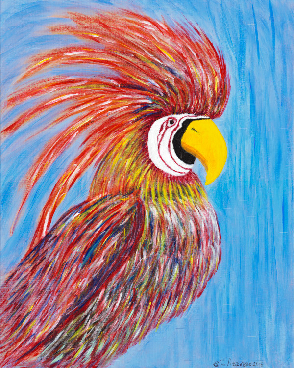 Red Parrot by Joe Addabbo