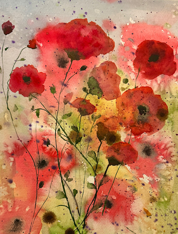 Dancing Poppies by Amalia Yosefa