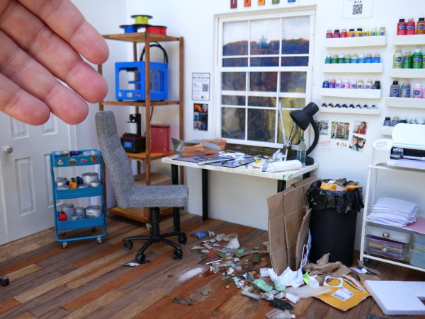 My Studio in Miniature by Amanda Kelly