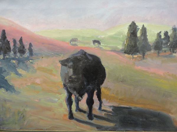 Black Angus Bull-Farm in Eagle Rock, VA by Mary Jane Burtch