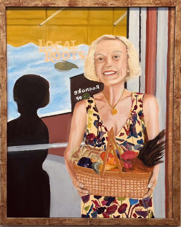 Diane Elliot at Local Roots, or Chicken Dinner by William D. Elliot