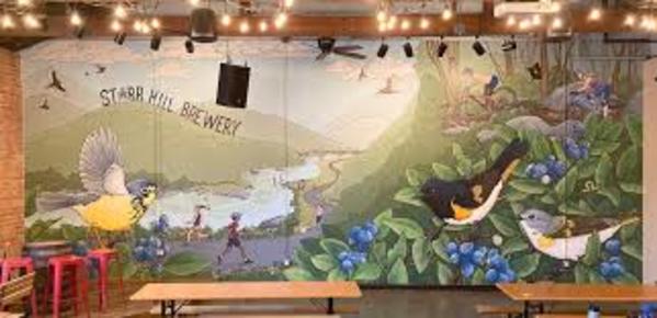 Untitled (Starr Hill Pilot Brewery and Side Stage Mural) by Jaimie Phillips