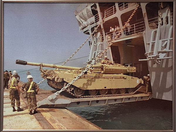 Battle Tanks of the Royal Scots by Associated Press Wire Photo