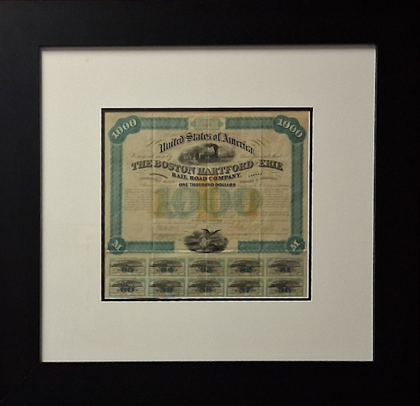 Boston Hartford & Erie Railroad Company Bond by Unknown