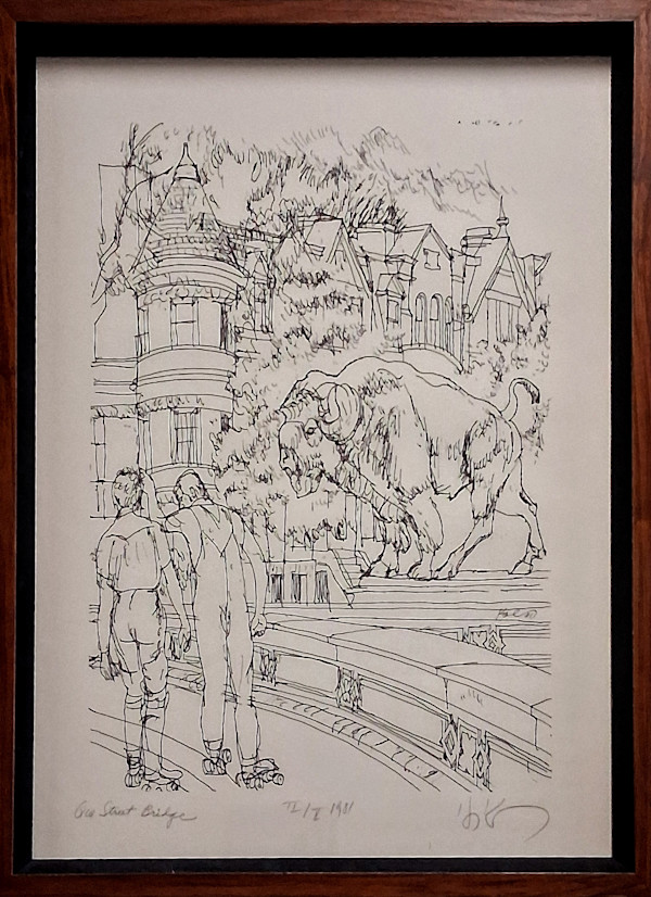 Buffalo Bridge, Que St. in Georgetown by Henry Koerner
