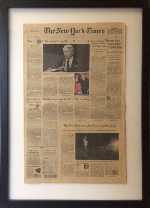 Deep Throat Unmasks Himself by New York Times