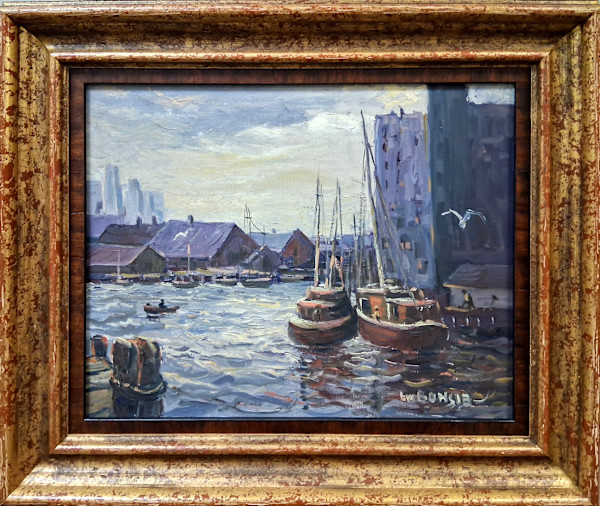 Evening in the Harbor by Louis W. Bonsib