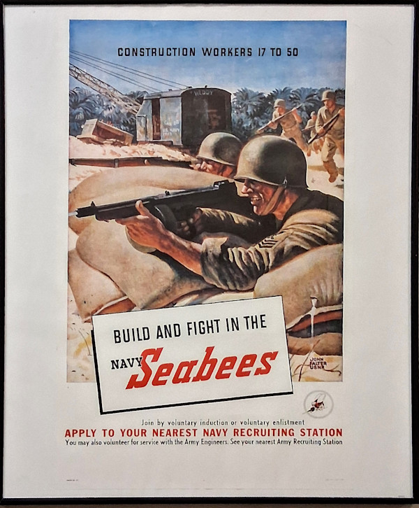 Seabees Construction Workers by John Falter