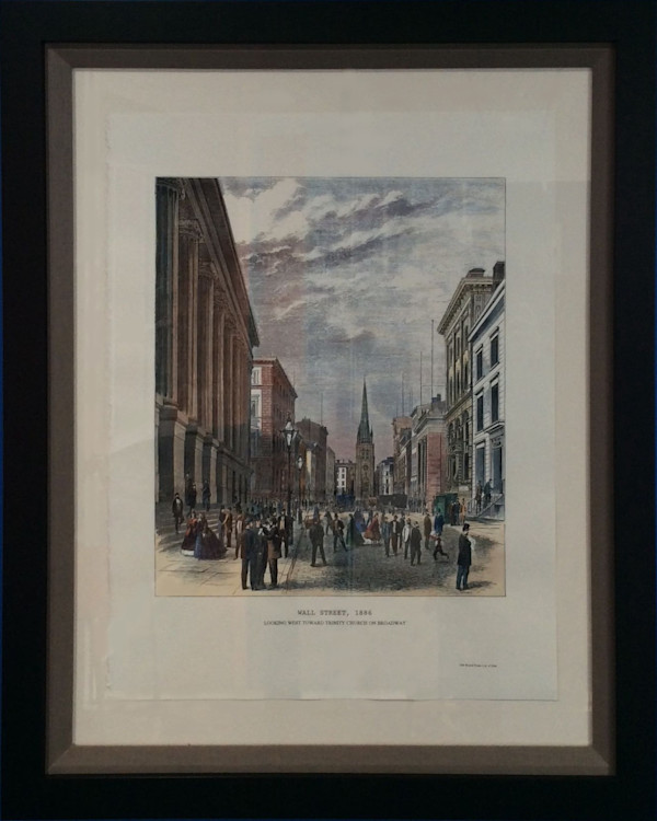 Wall Street 1886, New York City, NY by Unknown