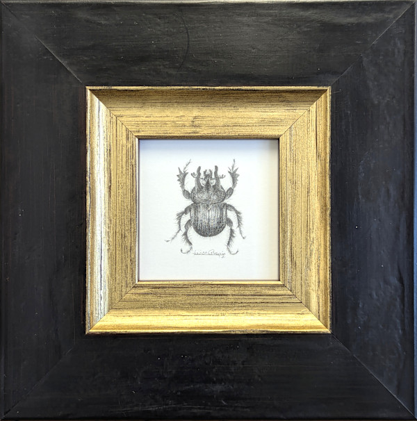 Minotaur Beetle MB002 by Louisa Crispin